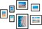 7 Pack Picture Frames Collage Wall Decor, Gallery Wall Frame Set for Wall Mounting or Tabletop Display, Multi Sizes Including 16x20-1, 11x14-2, 8x10-2,5x7-2 Family Photo Frames,Made of Solid Wood,Black